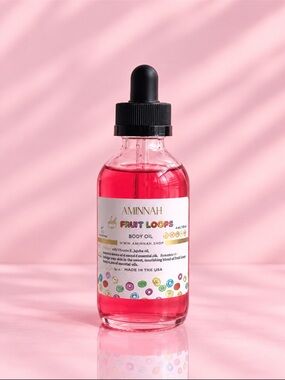 AMINNAH Fruit Loops Pink Body Oil — Nourishing Hydration